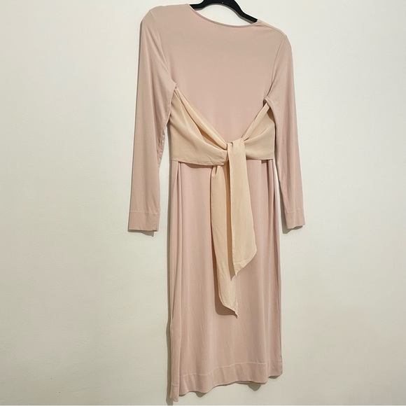 COS Pale Pink Midi Dress - Picture 2 of 5